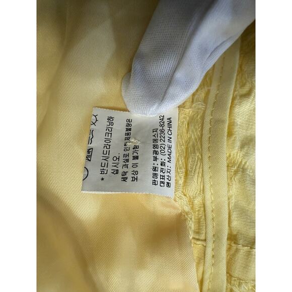 Aspenny Vintage Textured Large Buttons Bell Sleeves Blazer, Yellow, Sz: L, 78-32 - Picture 10 of 15